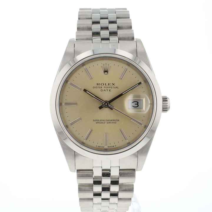 Rolex Oyster Perpetual Date 34 Gümüş Kadran