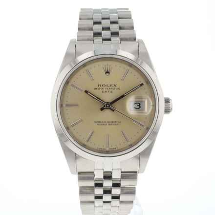 Rolex Oyster Perpetual Date 34 Silbernes Zifferblatt