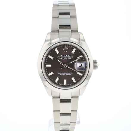 Rolex Lady-Datejust 28 Stahl Oyster Graes Zifferblatt