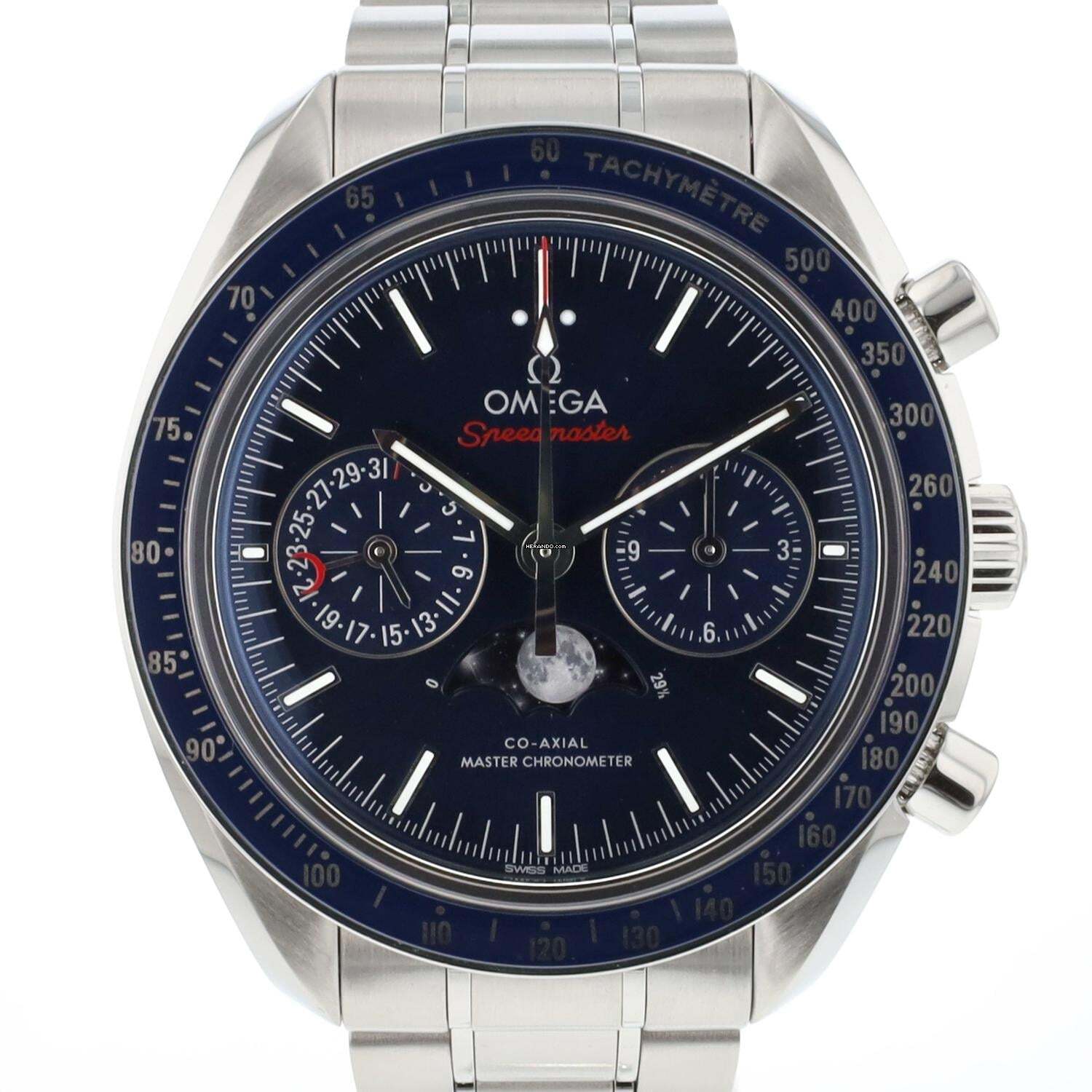 Omega Speedmaster Ay Fazı Co-Axial Ay Fazı Mavi Kadran