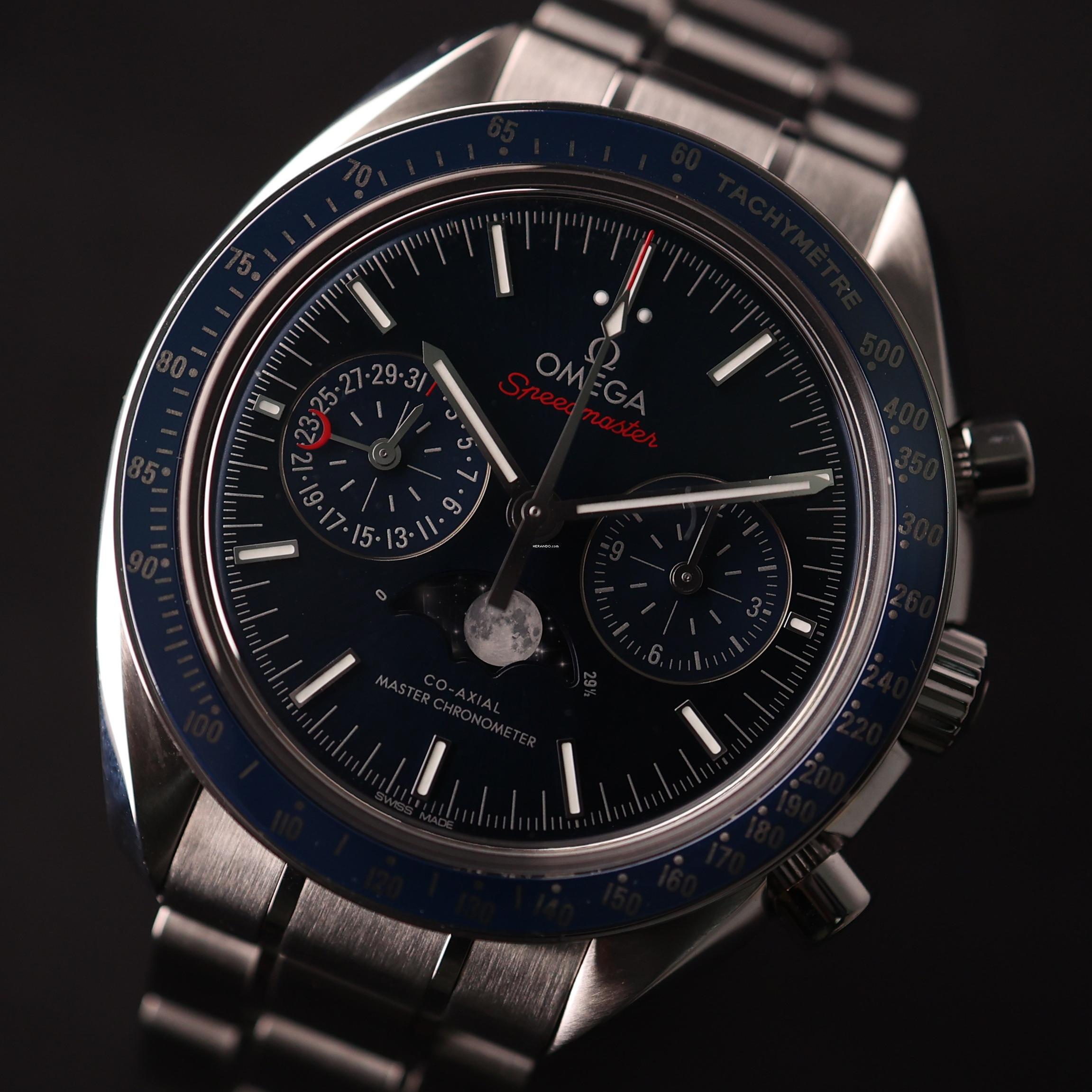 Thumbnail von Omega Speedmaster Moonphase Co-Axial Moonphase Blue Dial