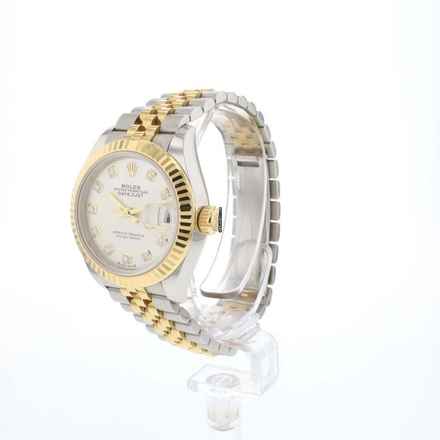 Rolex Lady-Datejust 28 Stahl/Gold Jubilee Silber Diamant Zifferblatt