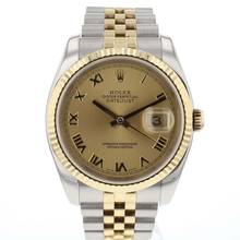 Thumbnail von Rolex Datejust 36 Steel/Gold Champagne Roman Dial