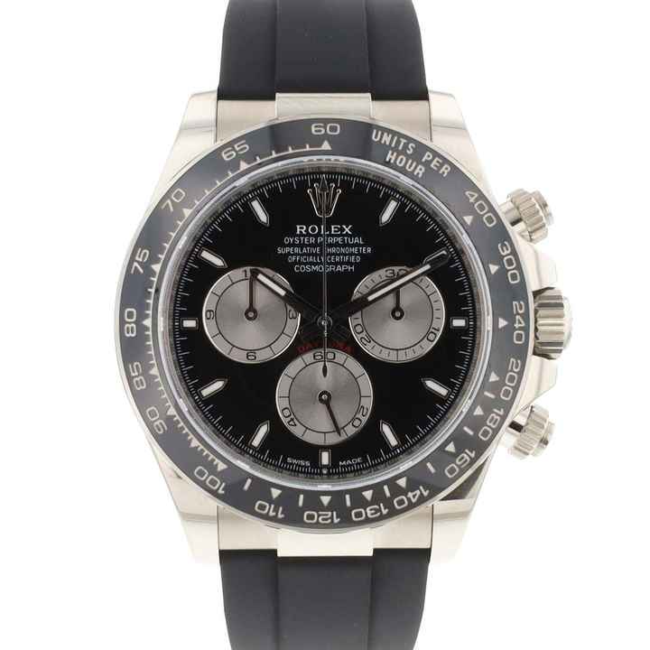 Rolex Daytona Siyah Seramik Beyaz Altın Oysterflex 126519LN YENİ
