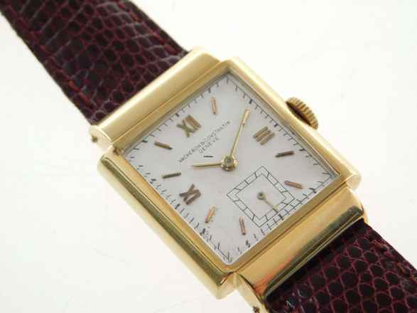  Vacheron Constantin Tank Vintage Tank 18 Karat Gelbgold RARE Kaliber V 458 Handaufzug 25 x 35 mm unpolished original condition Rare C 458 