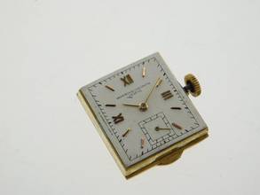 Thumbnail von Vacheron Constantin Tank Vintage Tank 18-karatowe żółte złoto RARE kaliber V 458 ręczny naciąg 25 x 35 mm niepolerowany oryginalny stan Rzadki C 458