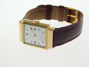 Thumbnail von Vacheron Constantin Tank Vintage Tank 18-karatowe żółte złoto RARE kaliber V 458 ręczny naciąg 25 x 35 mm niepolerowany oryginalny stan Rzadki C 458