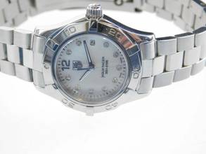Thumbnail von TAG Heuer Aquaracer Lady İnci Parlak Taşlı En İyi Durumda, Yeni TAG Heuer Servisi ile 29mm Lady, Tam Kayış
