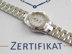 Thumbnail von TAG Heuer Aquaracer Lady İnci Parlak Taşlı En İyi Durumda, Yeni TAG Heuer Servisi ile 29mm Lady, Tam Kayış