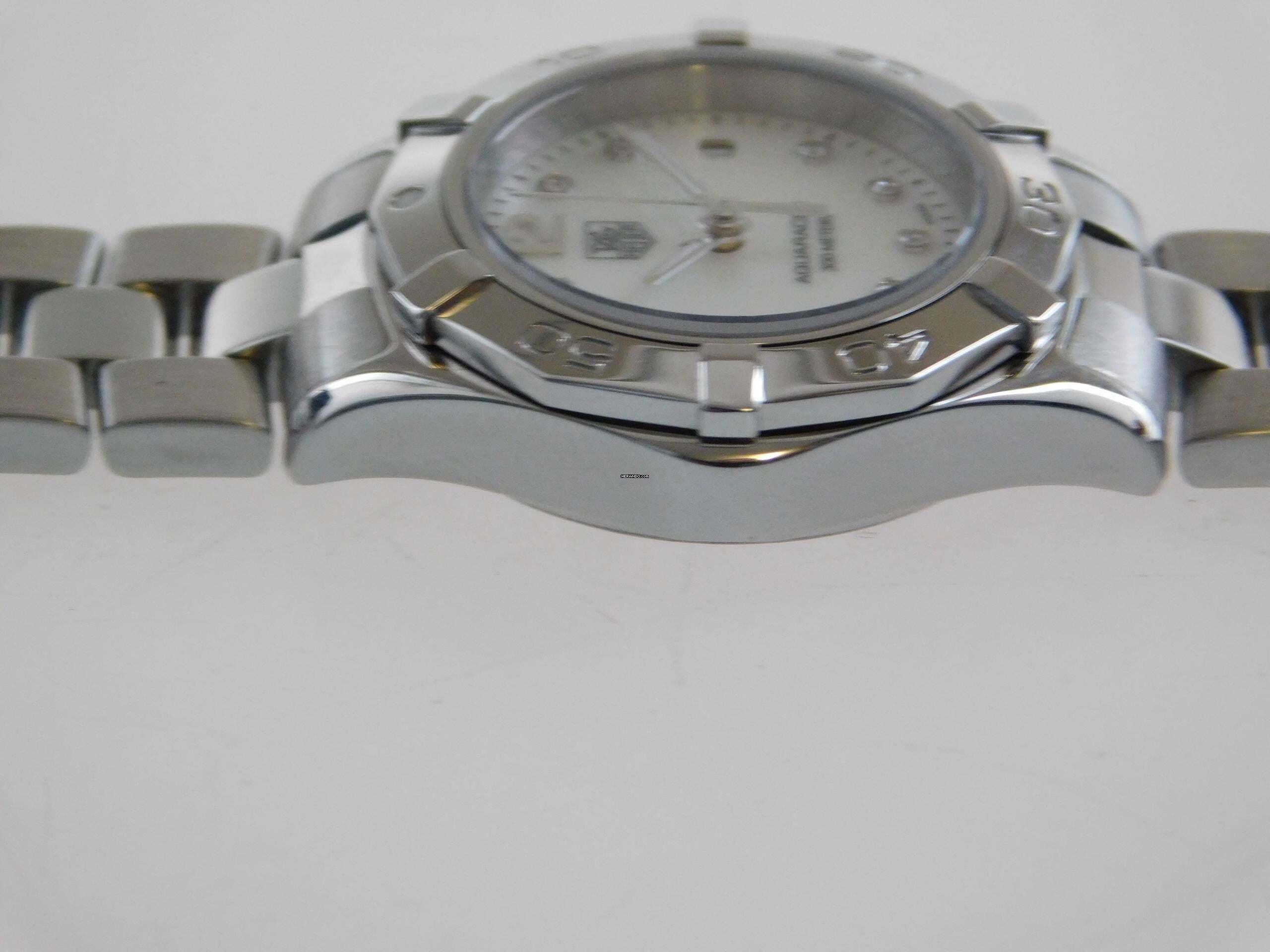 Thumbnail von TAG Heuer Aquaracer Lady Perlmutt Brillantblatt im Best Zustand mit frischem Tag Heuer Service 29mm Lady im Top Zustand volles Band