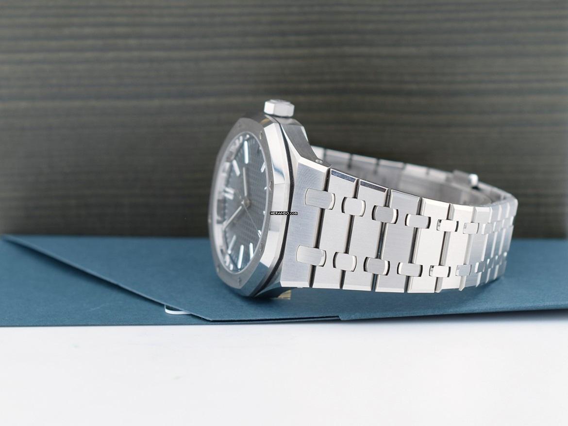 Thumbnail von Audemars Piguet Royal Oak grünes Zifferblatt, wie neu, vollständiges Set 2025