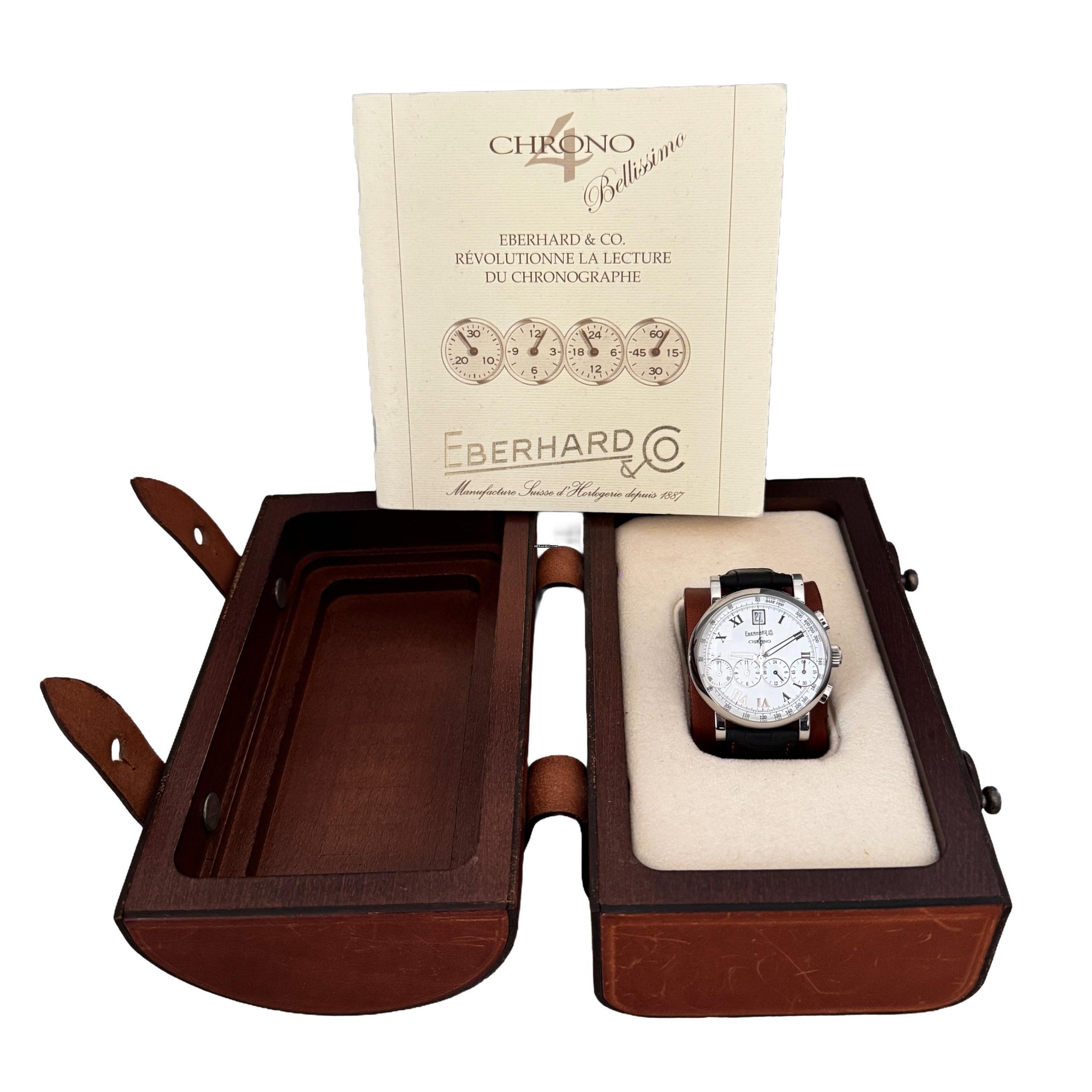 Thumbnail von Eberhard & Co. Chrono 4 31042 Bellissimo white dial Full Set