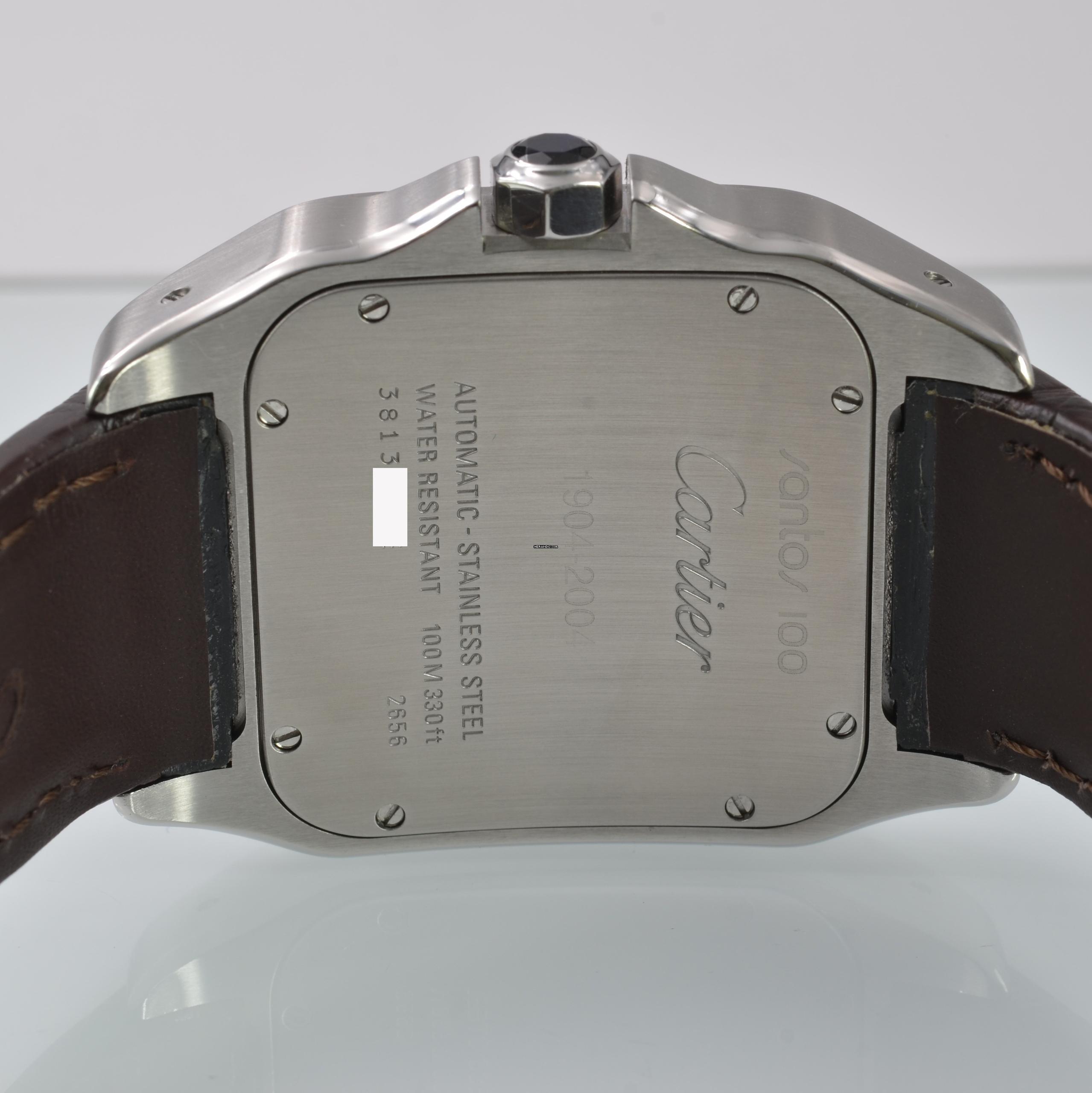 Thumbnail von Cartier Santos 100 XL Anniversary white dial Full Set TOP Condition Full Set TOP Condition