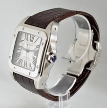 Thumbnail von Cartier Santos 100 XL Anniversary white dial Full Set TOP Condition Full Set TOP Condition