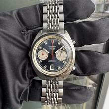 Thumbnail von Heuer Carrera 1153 chronograph Soleil blue dial caliber 12 manual 1971