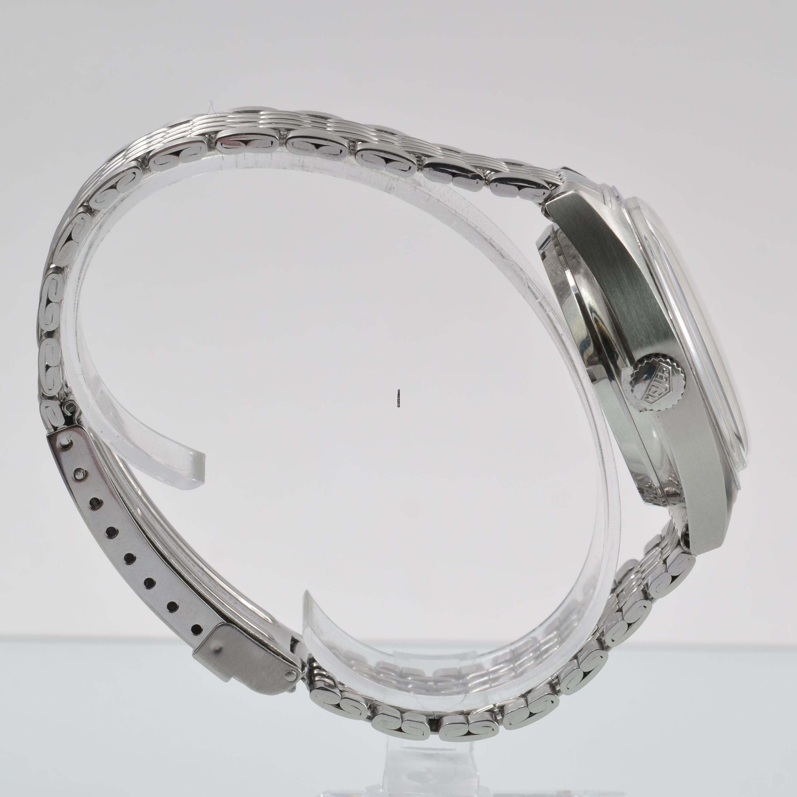 Thumbnail von Heuer Carrera 1153 chronograph Soleil blue dial caliber 12 manual 1971