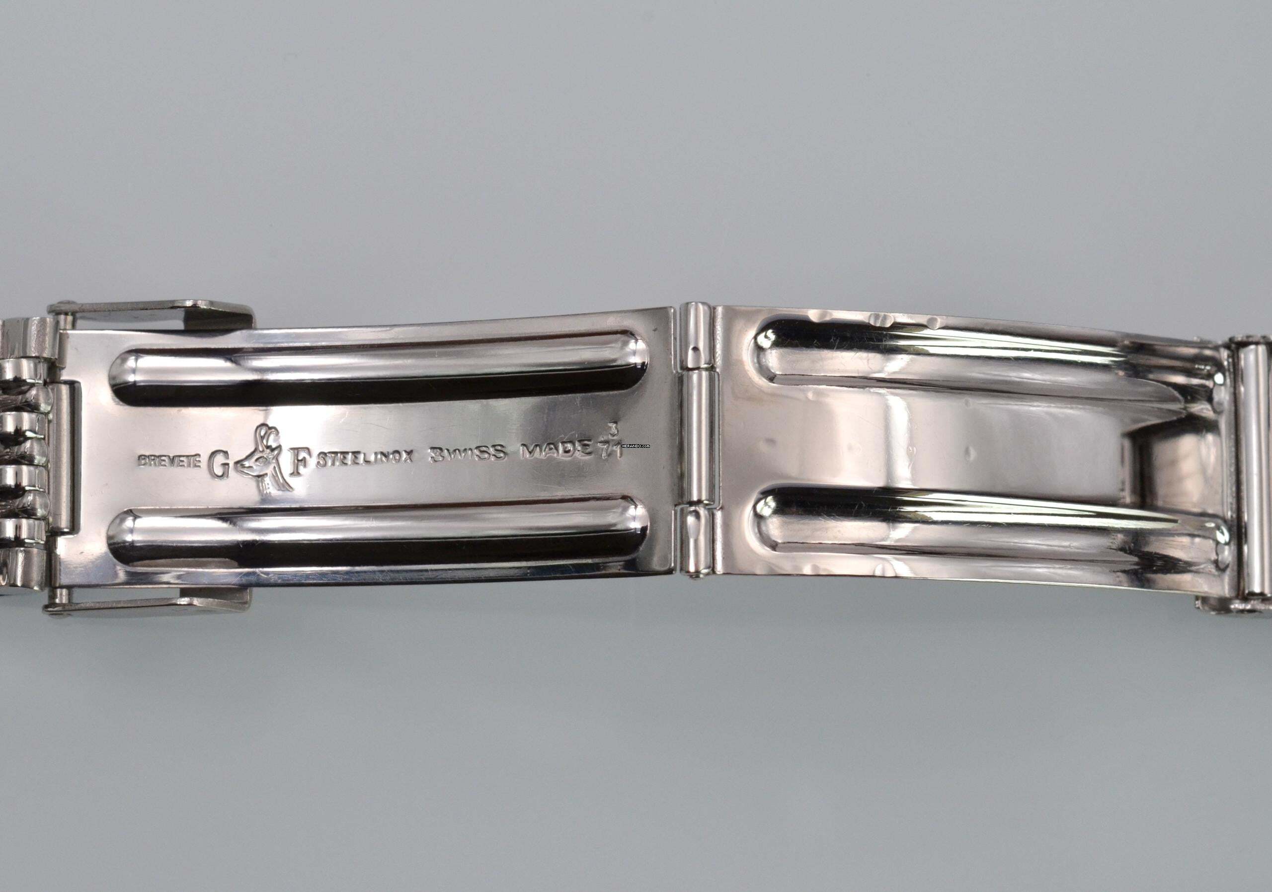 Thumbnail von Heuer Carrera 1153 chronograph Soleil blue dial caliber 12 manual 1971