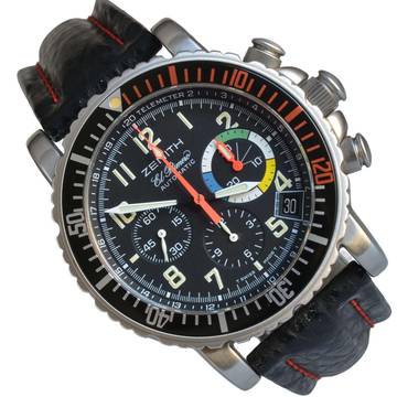 Zenith El Primero Rainbow 01.0480.405 Flyback od Francuskich Sił Powietrznych Zestaw pełny