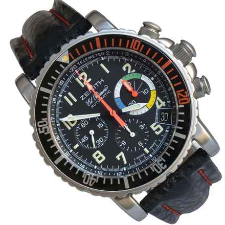 フランス空軍による Zenith El Primero Rainbow 01.0480.405 Flyback フルセット