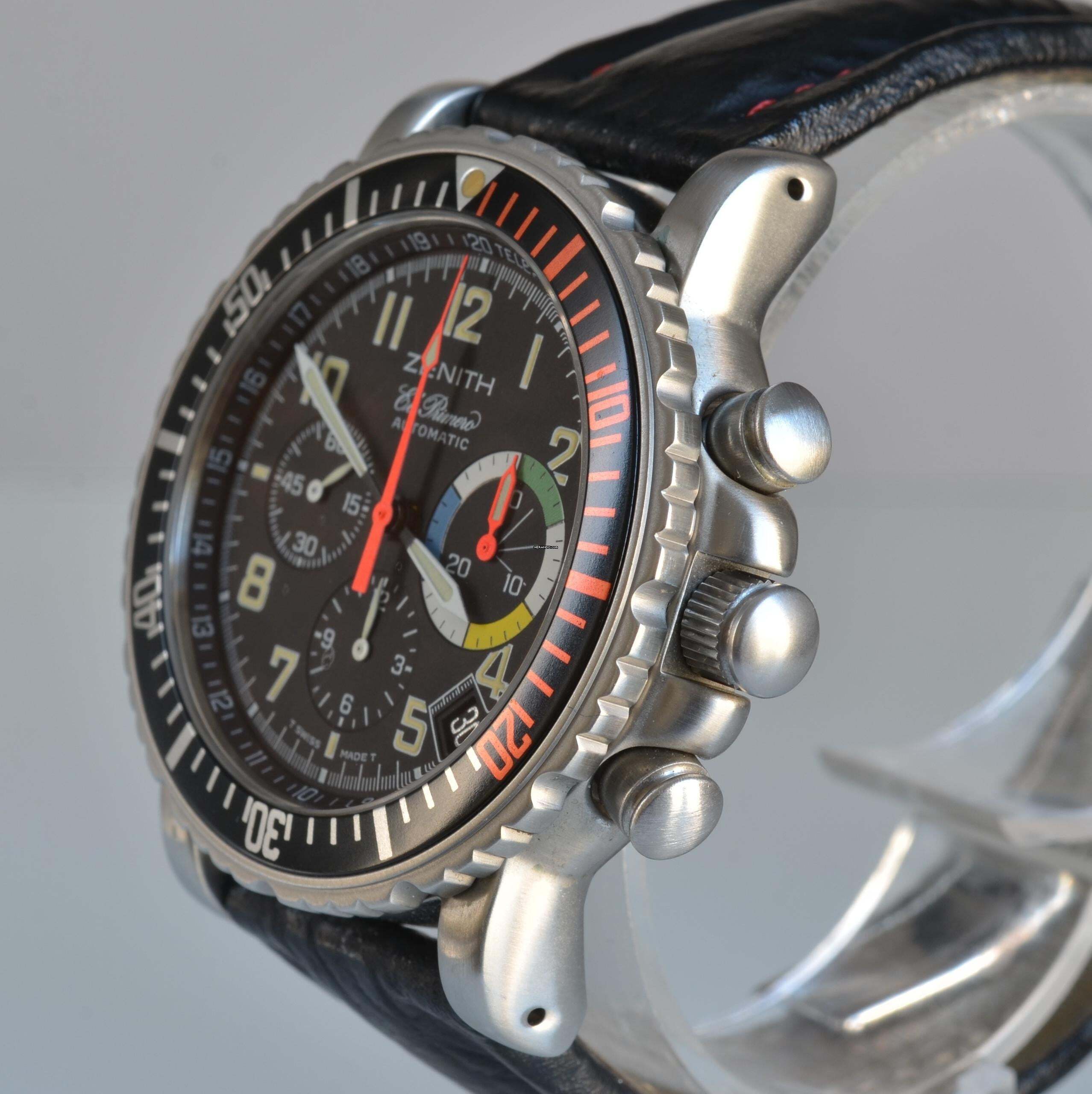 Thumbnail von Zenith El Primero Rainbow 01.0480.405 Flyback von der französischen Luftwaffe Komplettset