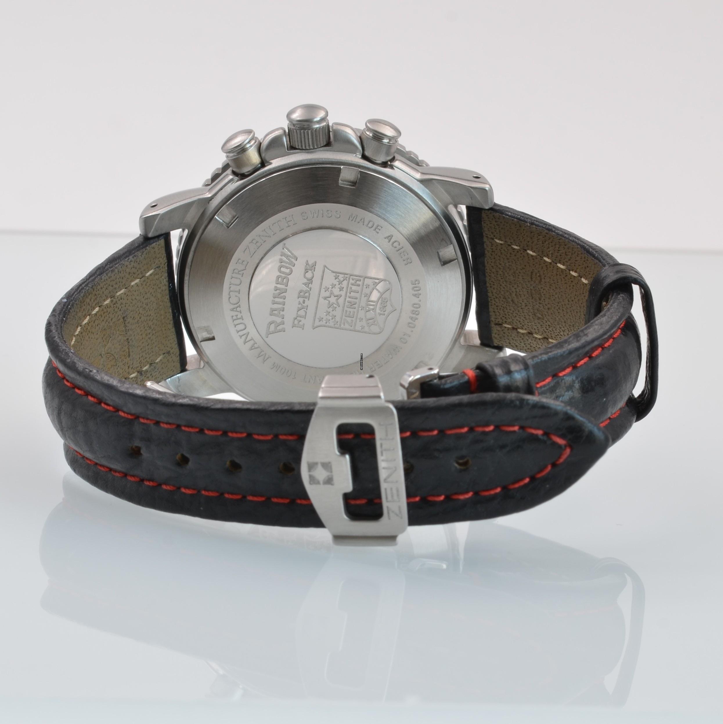 Thumbnail von Zenith El Primero Rainbow 01.0480.405 Flyback von der französischen Luftwaffe Komplettset