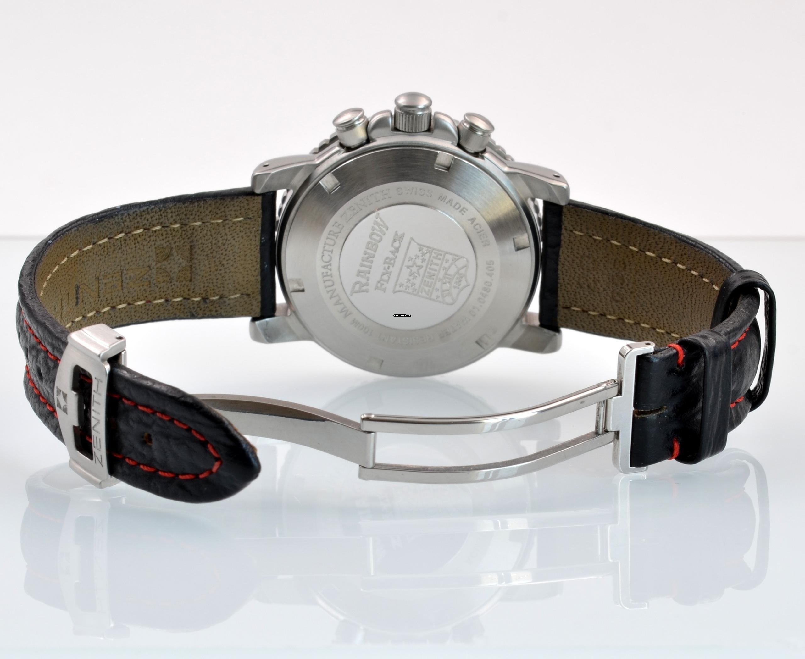 Thumbnail von Zenith El Primero Rainbow 01.0480.405 Flyback von der französischen Luftwaffe Komplettset