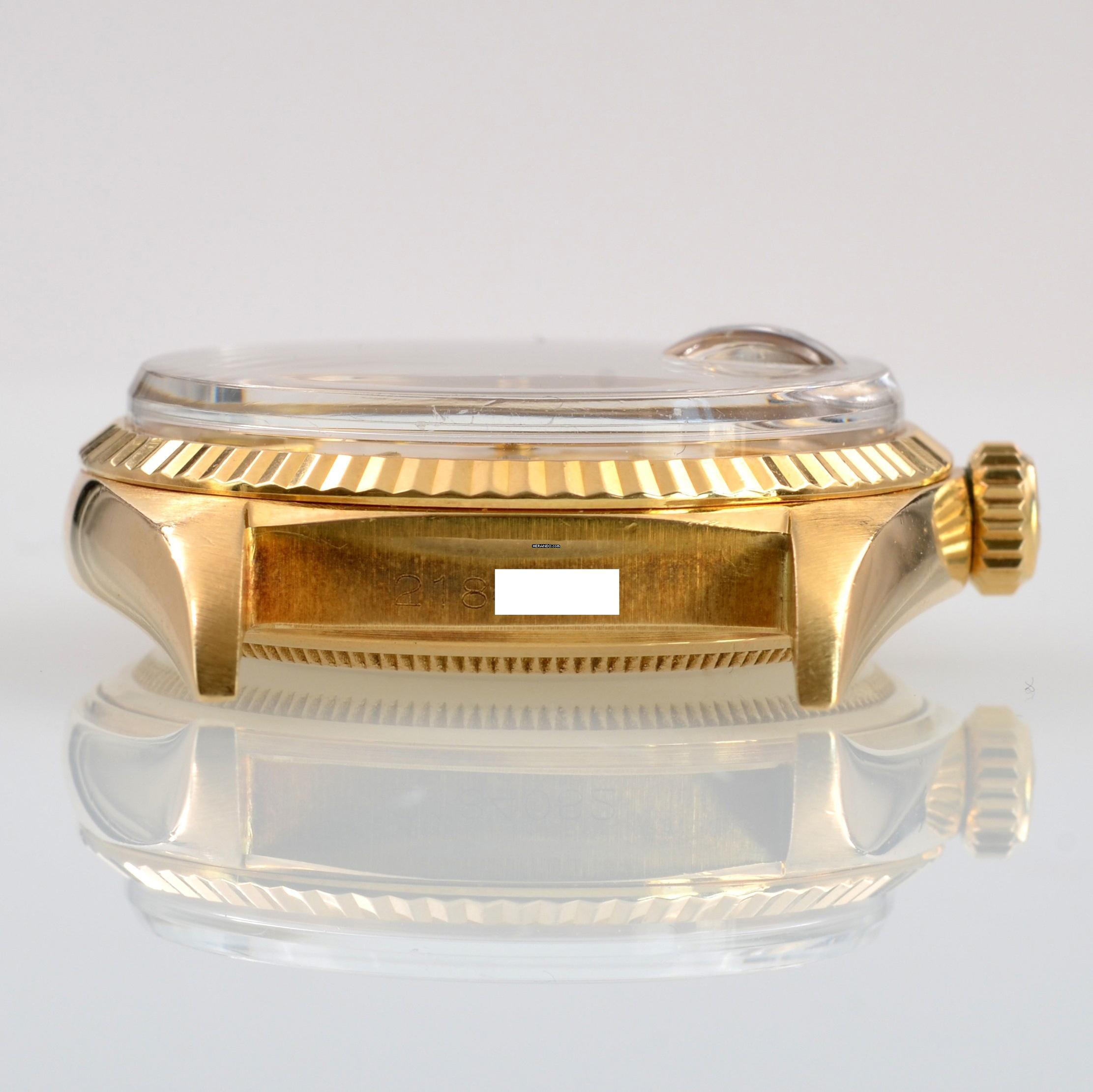 Thumbnail von Rolex Datejust 36 1607 Soleil silver dial yellow gold 18KT