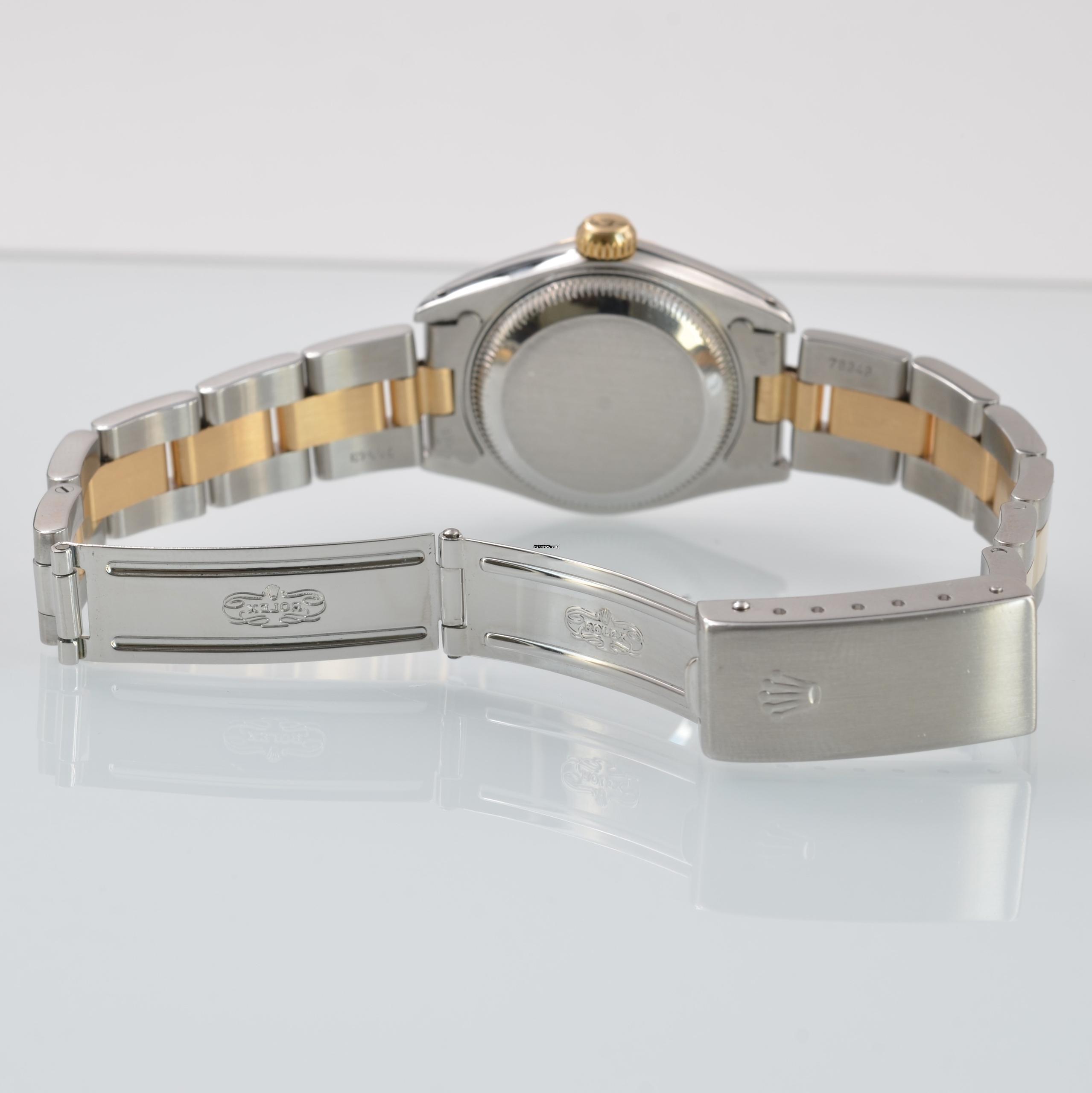 Thumbnail von Rolex Lady-Datejust 69173 Ladies 26MM Soleil blue diamond’s indexes dial Full Set