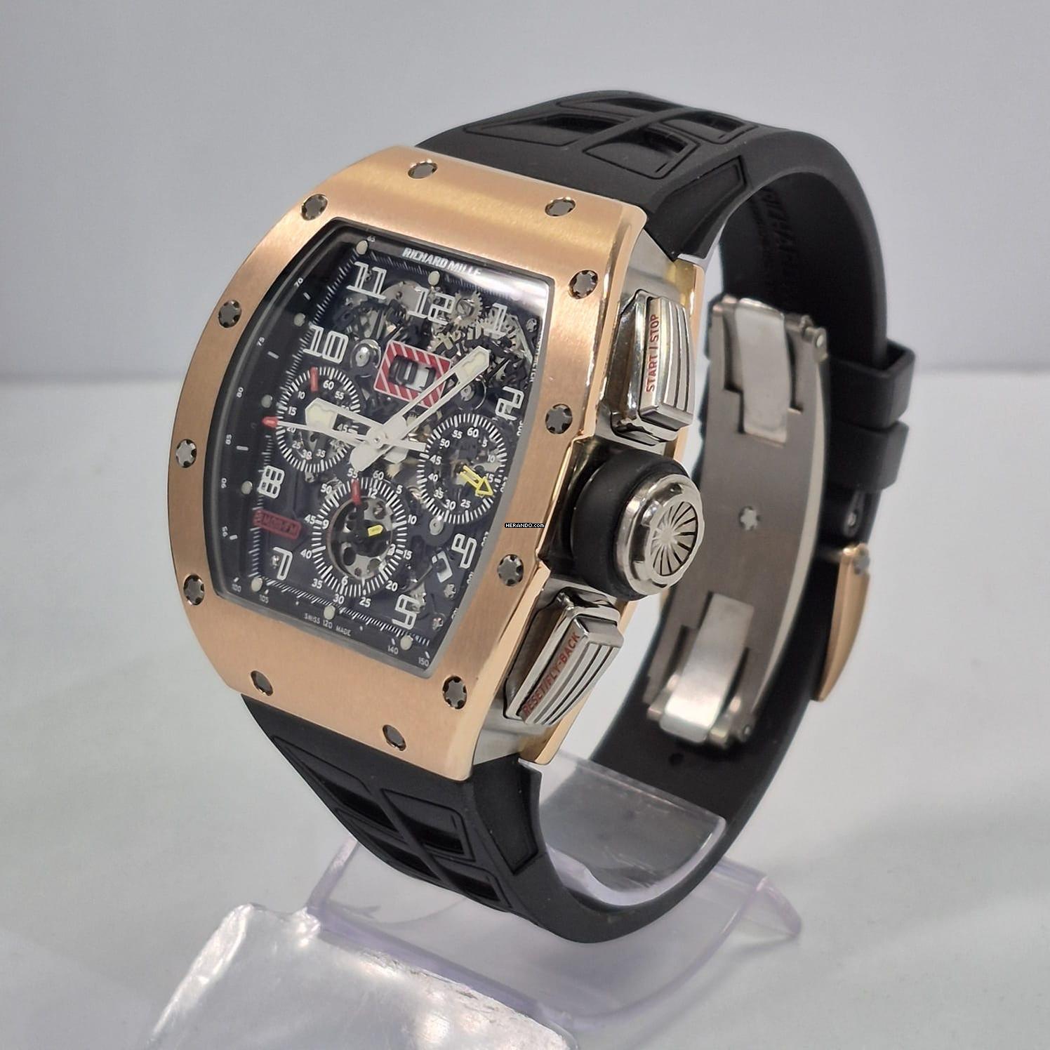 Thumbnail von Richard Mille RM 011 Felipe Massa Flyback-Chronograph Roségold Automatik Vollständig