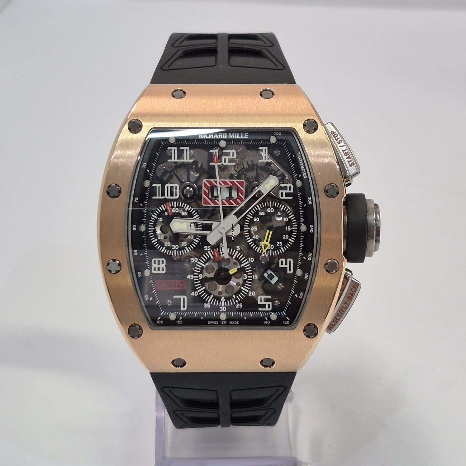 Thumbnail von Richard Mille RM 011 Felipe Massa Flyback-Chronograph Roségold Automatik Vollständig