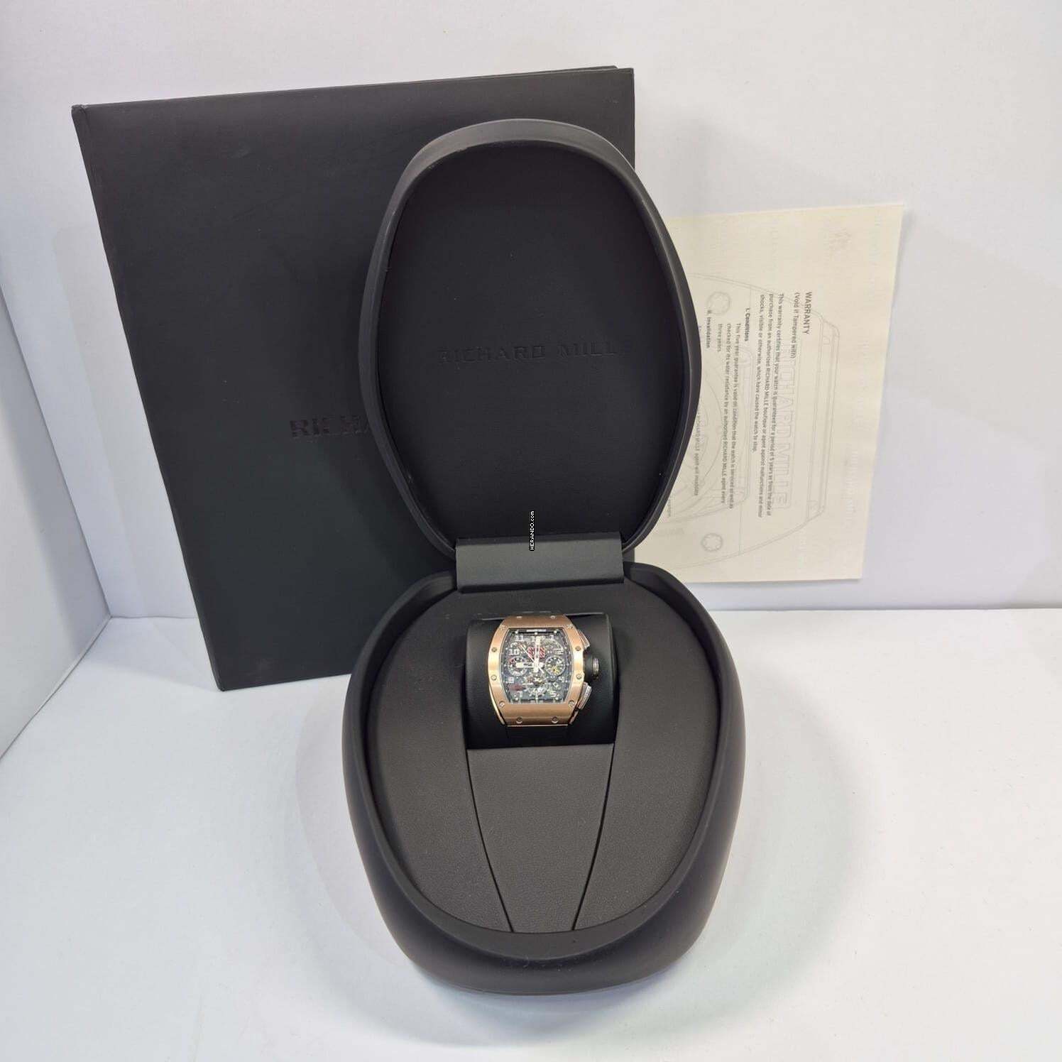 Thumbnail von Richard Mille RM 011 Felipe Massa Flyback-Chronograph Roségold Automatik Vollständig