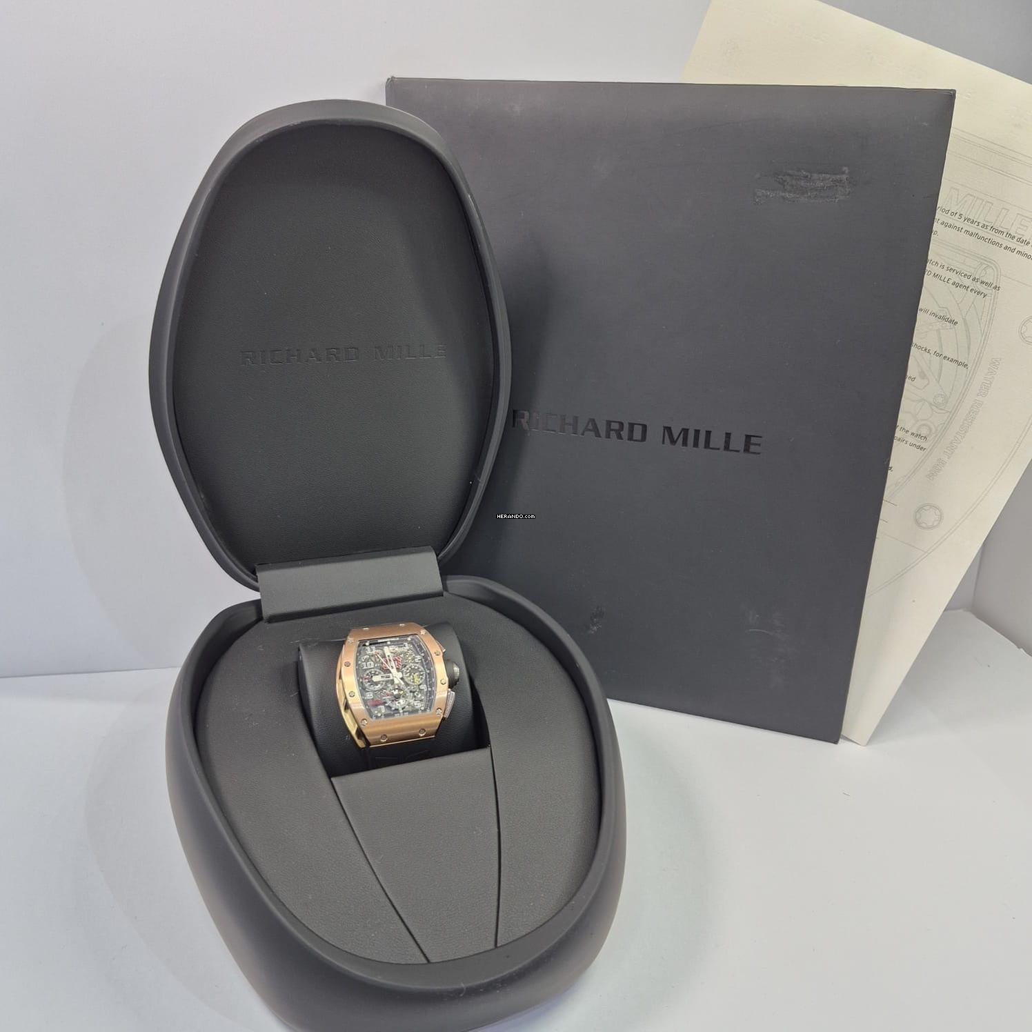 Thumbnail von Richard Mille RM 011 Felipe Massa Flyback-Chronograph Roségold Automatik Vollständig