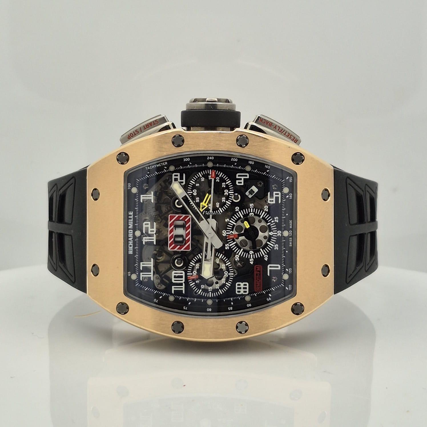 Thumbnail von Richard Mille RM 011 Felipe Massa Flyback-Chronograph Roségold Automatik Vollständig