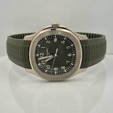 Thumbnail von Patek Philippe Aquanaut Ouro Branco Khaki Green 42mm Automatyczny Kompletny