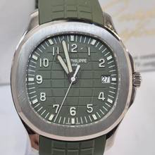 Thumbnail von Patek Philippe Aquanaut Ouro Branco Khaki Green 42mm Automatyczny Kompletny