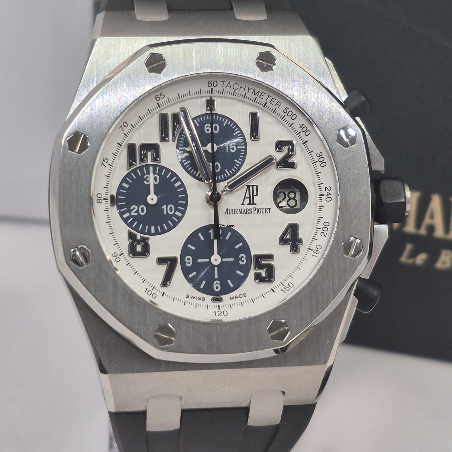 Thumbnail von Audemars Piguet Royal Oak Offshore Chronograph Navy 42mm Automático Completo