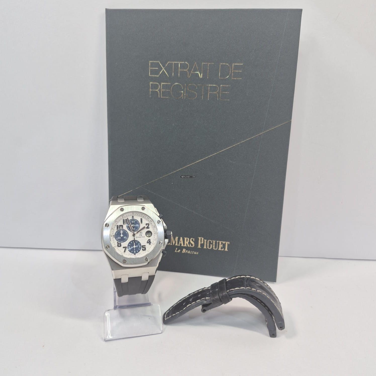 Thumbnail von Audemars Piguet Royal Oak Offshore Chronograph Navy 42mm Automático Completo
