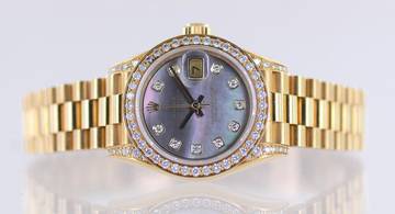 Thumbnail von Rolex Lady-Datejust 18K Gelbgold MOP Dial Diamond Factory 26mm Lady rar B+P