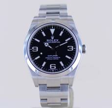 Thumbnail von Rolex Explorer I 39mm 214270 black dial Oysterband Stahl Full-Set B+P