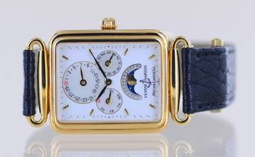 Thumbnail von Ulysse Nardin Michelangelo Triple Date Calendar 18K Yellow Gold Automatic MOP Dial B+P