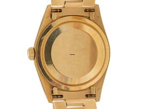 Thumbnail von Rolex Day-Date 36 Ref.18248 1991 Box&Beschreibung sehr gut Vintage Day-Date 18kt Gelbgold 134g Diamanten Rindengravur Double Quick