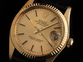 Thumbnail von Rolex Datejust 31 Medium Ref.6827 1978 Box&Beschreibung sehr gut Vintage Datejust Medium 18kt Gelbgold open 6/9