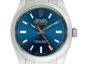 Thumbnail von Rolex Milgauss Elektroblau Ref.116400GV Box&Beschreibung sehr gut Vintage Milgauss