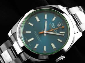 Thumbnail von Rolex Milgauss Elektroblau Ref.116400GV Box&Beschreibung sehr gut Vintage Milgauss