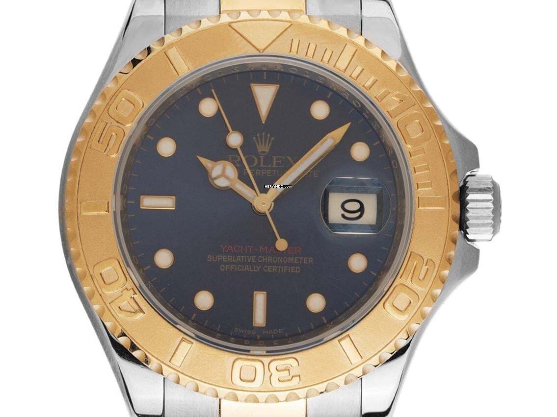 Rolex Yacht-Master 40 Ref.16623 2003 Box&Beschreibung sehr gut Vintage Yacht-Master Stahl 18kt Gelbgold
