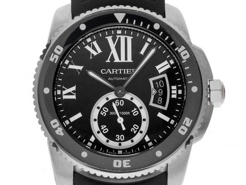  Cartier Calibre de Cartier Diver Ref.3729 2016 Full Set wie Neu Vintage Calibre de Cartier Diver 