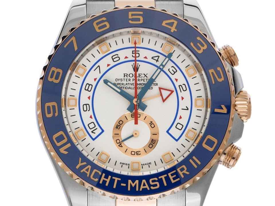  Rolex Yacht-Master II Ref.116681 2018 Full Set sehr gut Vintage Yacht-Master II 
