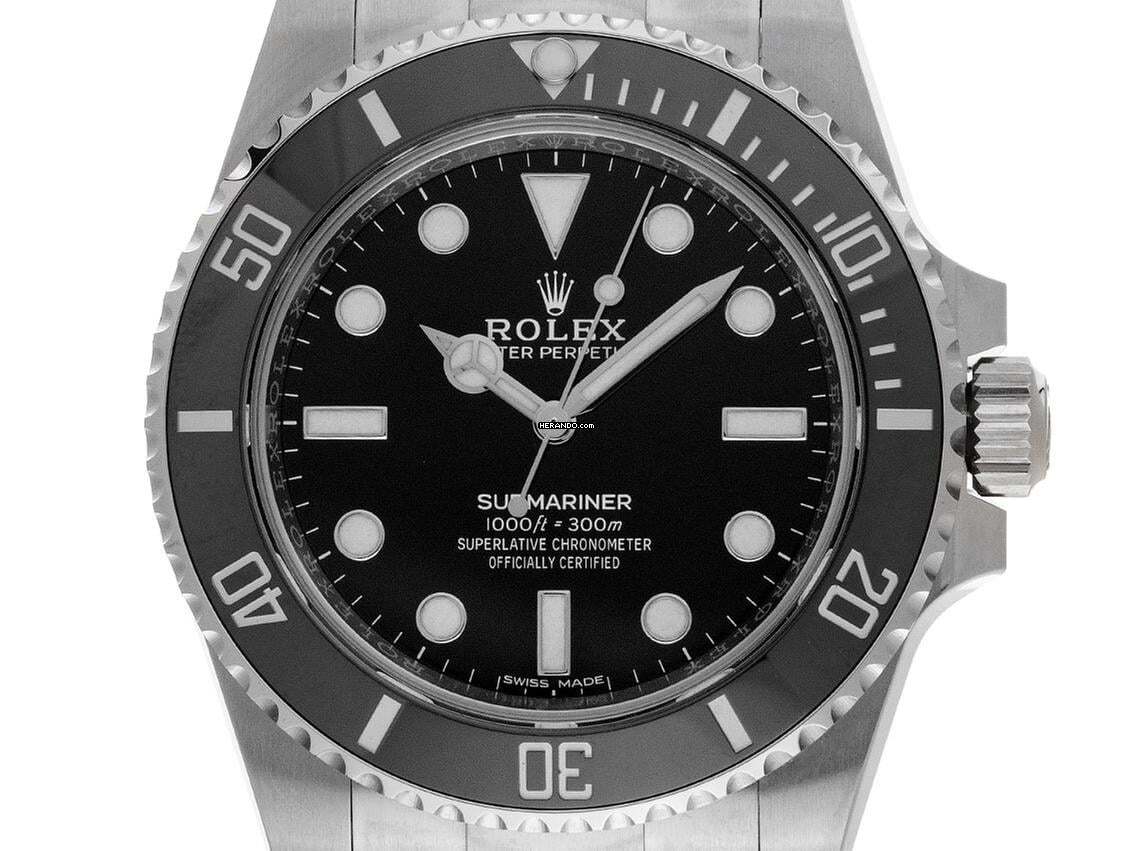 Rolex Submariner (No Date) Ref.114060 2015 Full Set wie Neu Vintage Submariner no Date