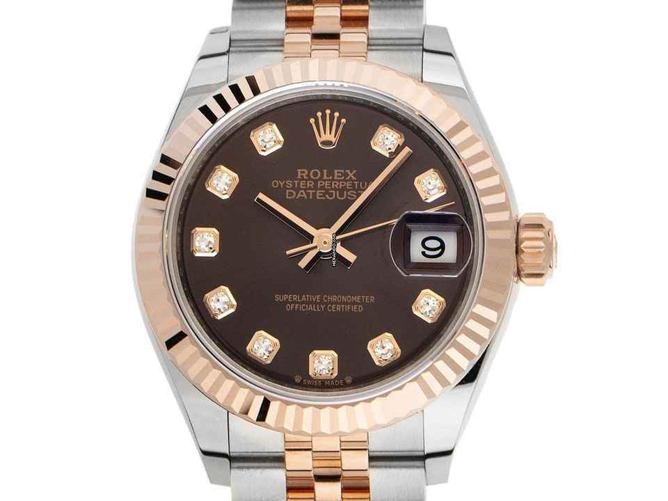 Rolex Lady-Datejust Ref.279171 2021Full Set Ongetragen Datejust Lady Choco Diamanten