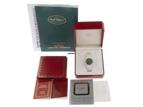 Thumbnail von Cartier Santos Galbée GM großes Modell Ref.187901 1988 Box&Beschreibung sehr gut Vintage Santos Galbee GM großes Modell